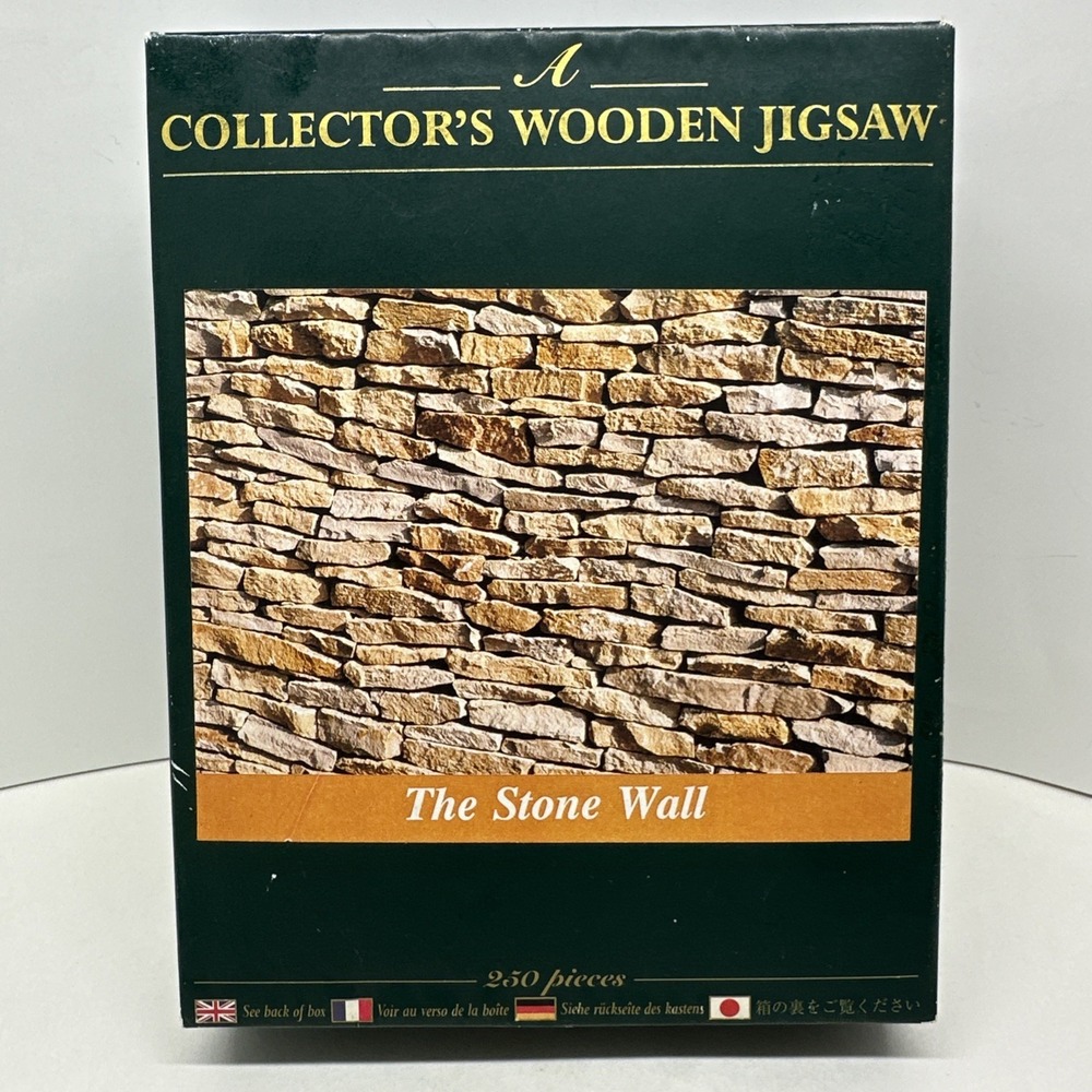 Wentworth Wooden Jigsaw Puzzle Wood THE STONE WALL Collectors 250 Piece COMPLETE